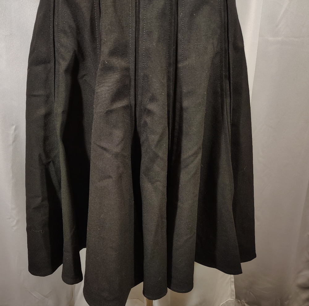 Calvin Klein TAG Shift Dress, Black, knee Lngth,  Sleeveless, Pleats, ZipUp, 2 - Picture 13 of 16